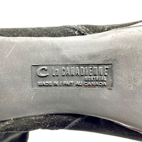 La Canadienne Mazy Knee High Boots Zip Block Heels - Picture 7 of 8